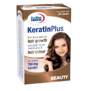 کپسول ژلاتینی نرم کراتین پلاس یوروویتال بسته 30 عددی